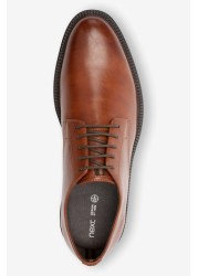 Contrast Sole Derby Shoes