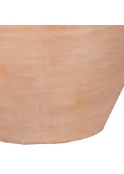 Glazed Terracotta Whitewash Belly Rim Plant Pot Generic (39 x 39 x 29 cm, Large)