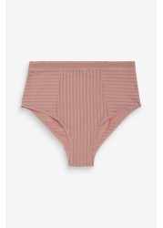 Stripe High Waist Knickers 2 Pack