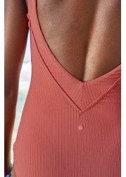 Savannah Miller x Next Tummy Control Rib Swimsuit