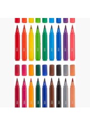 OOLY Big Bright Brush Markers - Set of 18