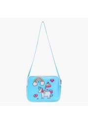 Eazy Kids Unicorn Print Bento Lunch Bag with Adjustable Strap