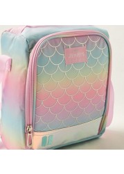 Juniors Printed Lunch Bag with Adjustable Strap and Zip Closure