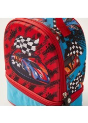 Juniors Car Print Lunch Bag with Zip Closure