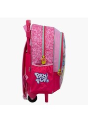 Moose Pikmi Pops Print Trolley Backpack with Retractable Handle - 16 inches