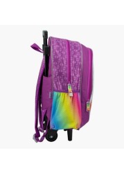 Tetris Print Trolley Backpack - 16 inches