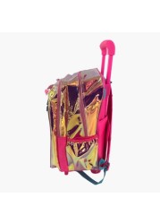 JoJo Siwa Print Trolley Backpack with Zip Closure -18 inches