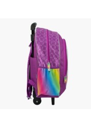 Tetris Print Trolley Backpack - 18 inches