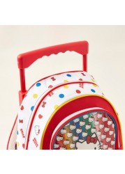 Hello Kitty Print Trolley Backpack - 16 inches