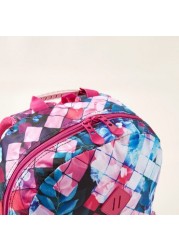 Toretto Printed Backpack with Pencil Case - 14 inches