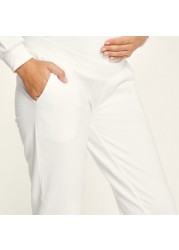 Love Mum Solid Maternity Jog Pants with Pocket Detail