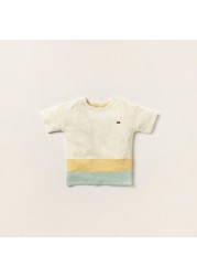 Eligo Colourblock Crew Neck T-shirt and Shorts Set