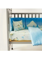 Fancy Fluff Arctic Print 4-Piece Organic Bedding Set