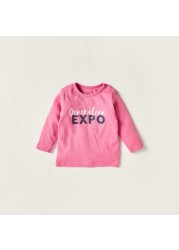 Expo 2020 Printed Crew Neck T-shirt and Pyjama Set