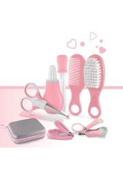 Pritty Baby Care Grooming Kit | Pink - Set Of 8 Pcs