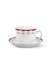 Larah Plano Royal Cup & Saucer Set (12 Pc.)