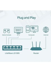 TP-LINK Desktop Switch 5 Port 10/100Mbps LiteWave LS1005.