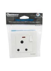 Oshtraco Wall Socket W/Neon (15 Amp)