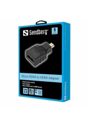Sandberg Male To Female Micro HDMI Adapter Black