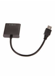 USB 3.0 To VGA Video Graphic Card Display External Cable Adapter Black