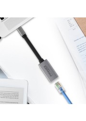 بروميت USB-C لمحول إيثرنت، والألمنيوم عالي السرعة USB من النوع C إلى 1Gbps RJ45 جيجابت إيثرنت محول شبكة LAN لماك بوك برو، ماك بوك اير، كتاب السطح، جهاز Chromebook، XPS، سامسونج S10، S10 +، GigaLink-C رمادي