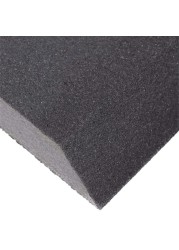 3M Angled Sanding Sponge, 80 Medium Grit (12.3 x 7.30 x 2.54 cm)