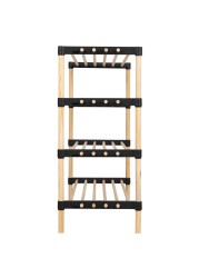 Seowood Bamboo Multi Purpose 4-Tier Modular Shelf (28 x 76 x 62.5 cm)