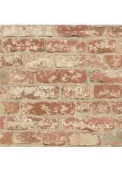 RoomMates Red Brick Peel & Stick Wall Décor (502.9 x 0.3 x 624.8 cm)