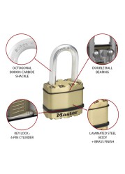 Master Lock Laminated Steel Heavy Duty Padlock W/Keys (8.6 x 4.5 x 2.2 cm)