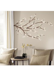 RoomMates Glow, Peel & Stick White Blossom Branch Giant Wall Decal Set (31 pcs)