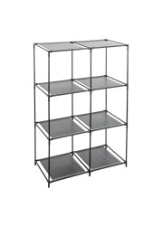 5five Metal 6 Compartment Storage Shelf (68.50 x 34.50 x 104 cm)