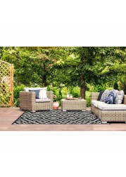 Plastic Geometric Outdoor Rug (90 x 150 cm)