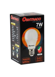 Oshtraco E27 Base LED Bulb (7 W, Warm White, 5 Pc.)