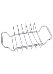 Broil King Rib and Roast Rack (39 x 22 x 10 cm, Silver)