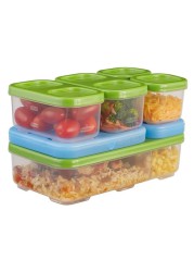 Rubbermaid Lunch Box Sandwich Kit (Pack of 7, Green)