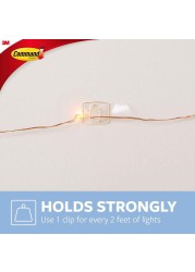 3M Command Large Clear Decorating Clips W/ Strips Holiday Pack