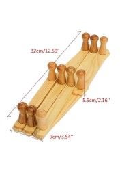 Wooden Expandable Clothes Peg Bar