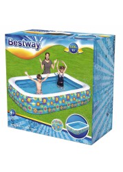 Bestway Pool Splash & Play Inflatable Pool (304 x 182.9 x 55.9 cm, Multicolored)