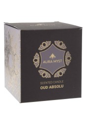 Aura Myst Glass Jar Candle W/ Lid (198 g, Oud Absolu)