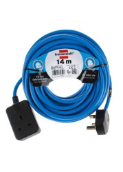 Brennenstuhl Extension Cable (240 V, 14 m, Blue)