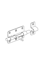 Suki Steel Tower Bolt Latch (10 x 7 cm)