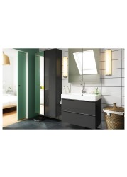 GODMORGON Mirror cabinet with 2 doors