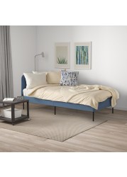 BLÅKULLEN Uph bed frame with corner headboard