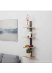 HAPARANDA Wall shelf, 4 shelves