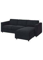 VIMLE Cover 3-seat sofa w chaise longue