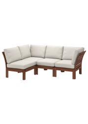 ÄPPLARÖ Modular corner sofa 3-seat, outdoor