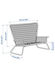 HÖGSTEN 2-seat sofa, outdoor