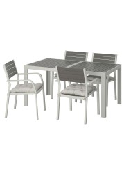 SJÄLLAND Table+4 chairs w armrests, outdoor