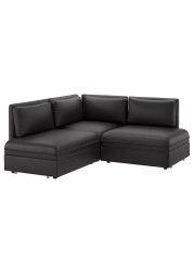 VALLENTUNA Modular crnr sofa 3-seat+2 sofa-bed