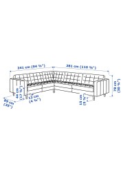 LANDSKRONA Corner sofa, 5-seat